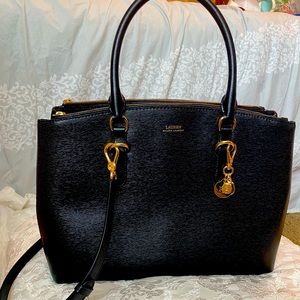 Lauren by Ralph Lauren leather handbag & wallet.